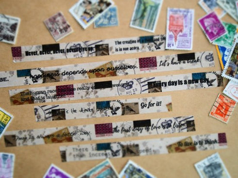 つぶ太シリーズ(2)stamps 15mm幅 長さ9m 1本 マスキングテープ orata.net